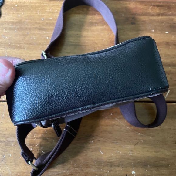 PICARD Crossbody Bag Canvas Buffalo Leather Shoulder Purse Adjustable Strap - Picture 5 of 9